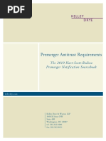 Premerger Antitrust Requirements The 2010 Hart Scott Rodino Premerger Notification Sourcebook