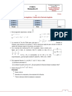 S1.s03 2 Resolver Ejercicios Derivación Implícita. Extremos Absolutos y Extremos Relativos