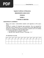 S4 Physics Paper 1-Resourceful Mock Examinations 2019A