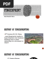 Chemical Aspects of Fingerprint