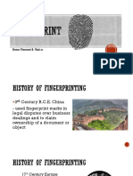 Chemical Aspects of Fingerprint