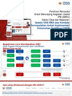 Paparan Update OSS RBA Kendala Atau Permasalahan Terkait Impelementasi Pemenuhan CDOB 12102022