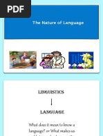 Meeting 1 & 2 - The Nature of Language