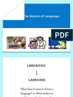 Meeting 1 & 2 - The Nature of Language