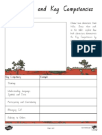 nz2 e 103 Characters and Key Competencies Activity Sheet To Support Teaching On Holes