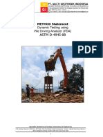 Method Statement PDA Test - MGI (Drop Hammer - Borepile