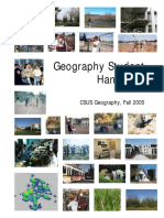 Geography Studenthandbook 2005