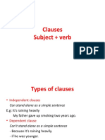 Clauses (Time, Concession, Reason, Condition)