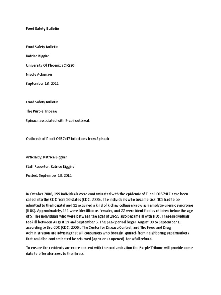 Food safety assignment topics picture