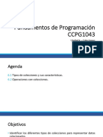 Fundamentos de Programación CCPG1043: Unidad 6 - Colecciones