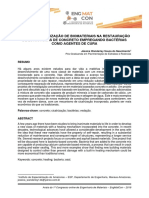 O Efeito Da Utilização de Biomateriais Na Restauração de Estruturas de Concreto Empregando Bactérias Como Agentes de Cura