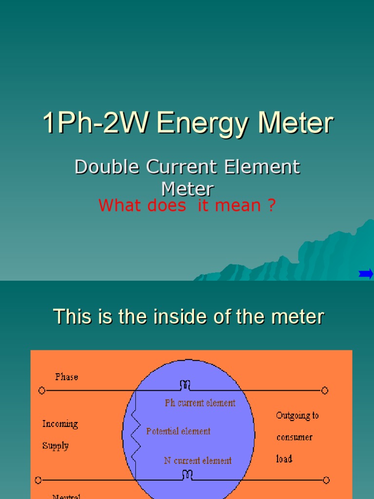 1Ph-2W Meter Problem | PDF