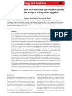 Sources of Variation in Re Ectance Spectrophotometric Data: A Quantitative Analysis Using Avian Eggshell Colours