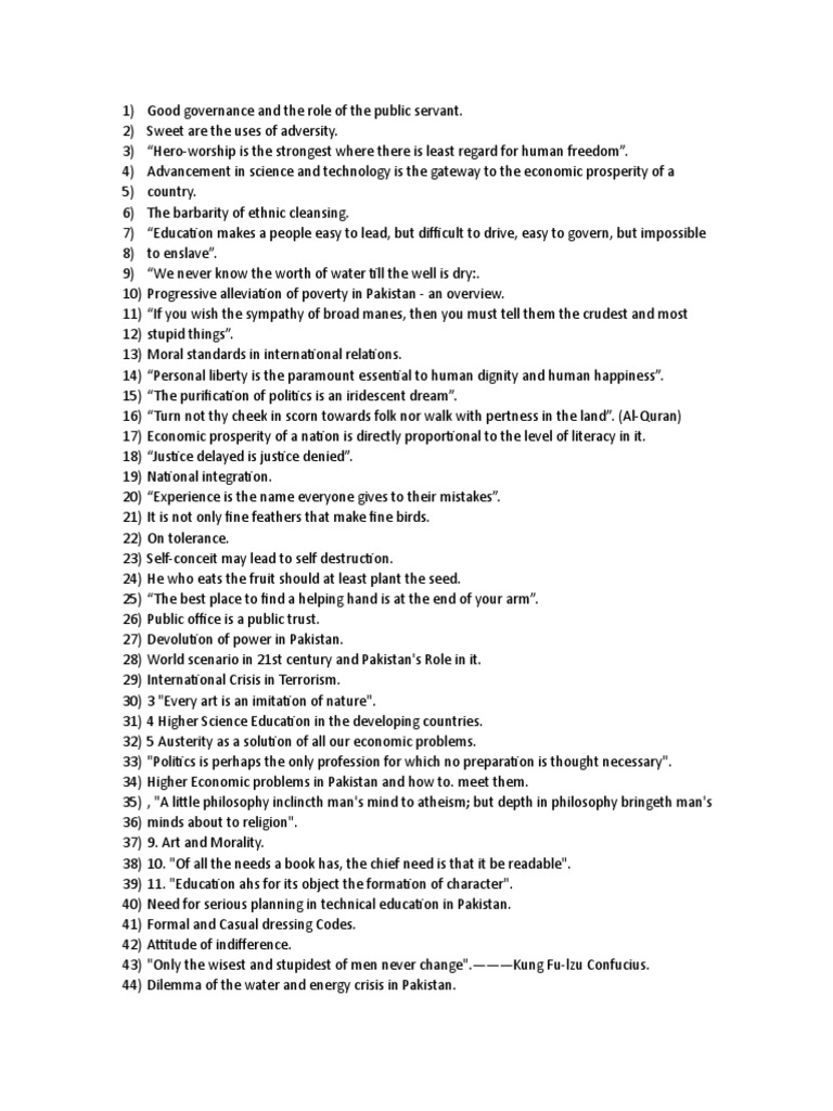 2000 2021 css essays pdf pakistan democracy