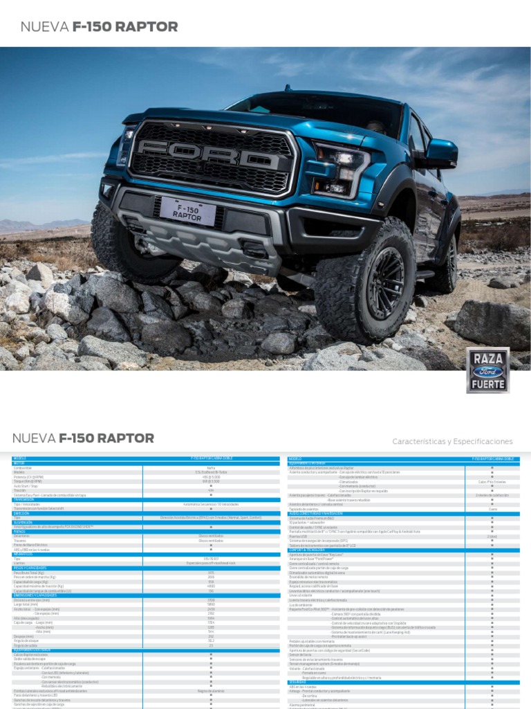 Fiche Technique Ford F 150
