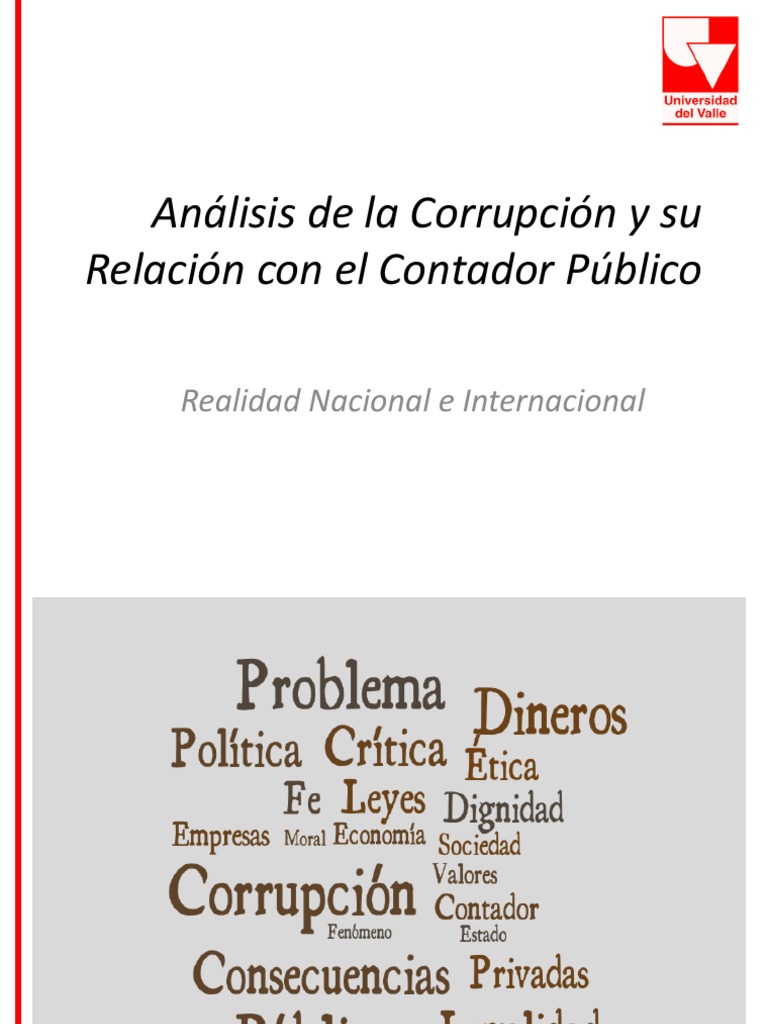 10 Análisis De La Corrupción Y Lavado De Activos Y Su Relación Con El