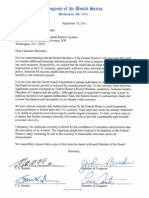 September 19, 2011 Letter to Bernanke