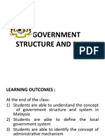 Lecture 3 (Gov Structure & System)