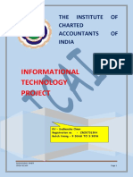 Informational Technology Project: The Institute of Charted Accountants OF India