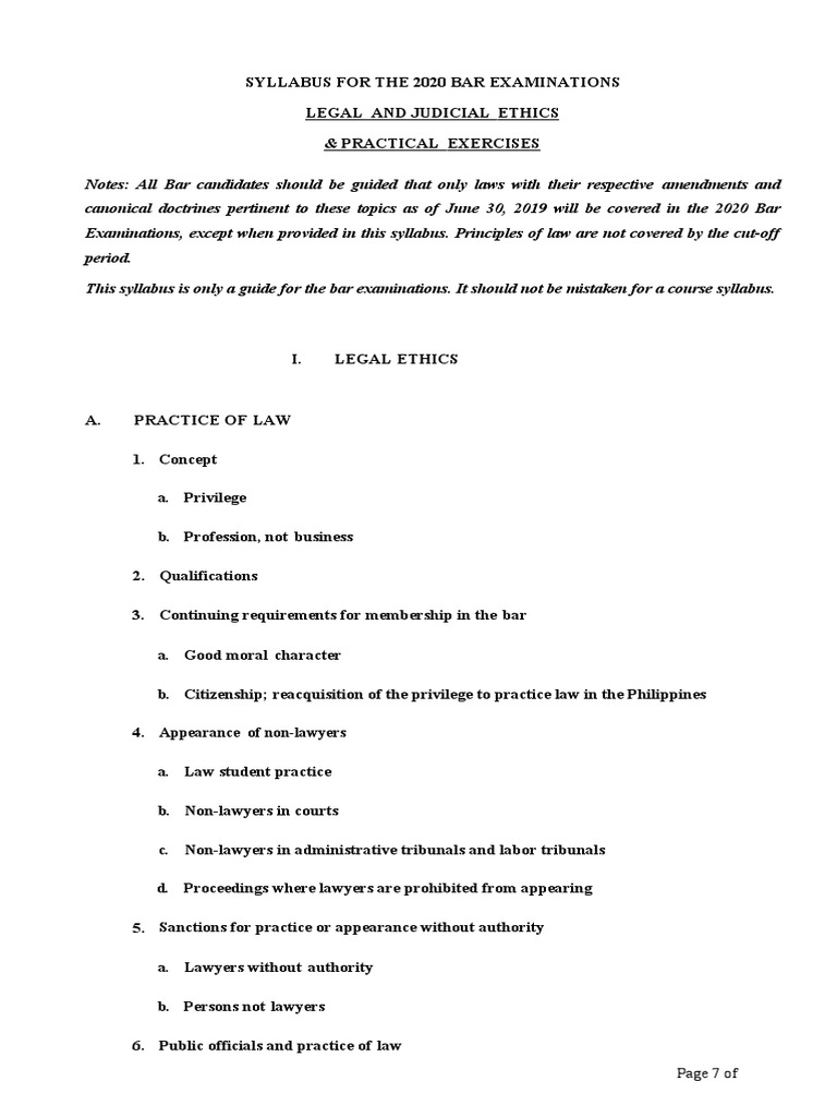 8Legal Ethics Syllabus PDF