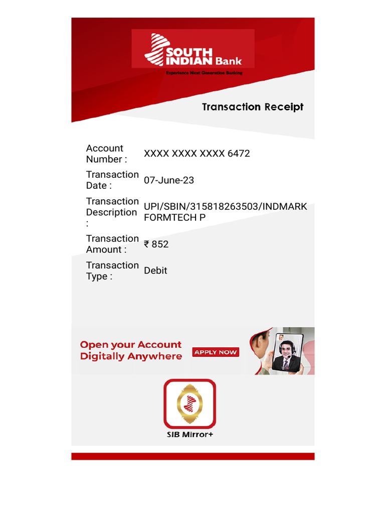 TransferReceipt 20230607183143 | PDF