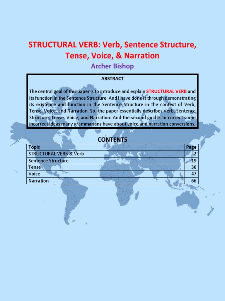 STRUCTURAL_VERB_Verb_Sentence_Structure PDF