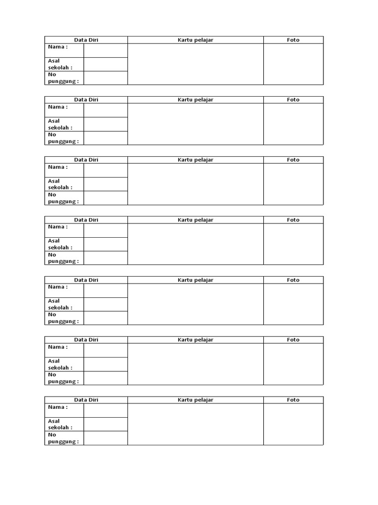Data Diri PDF