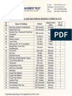 IEM UEM Holiday List 2023 1