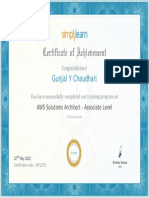 AWS Gunjal Certificate