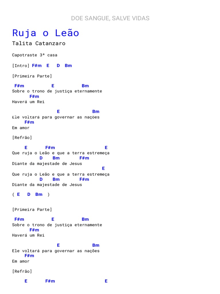 Ruja o Leão Simplificada Talita Catanzaro PDF