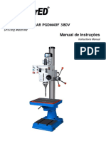 Engenho de Furar Pgdm40F 380V Manual de Instruções: Drilling Machine