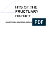Rights of The Usufructuary-Short Term Paper-Maureen P. Adriatico