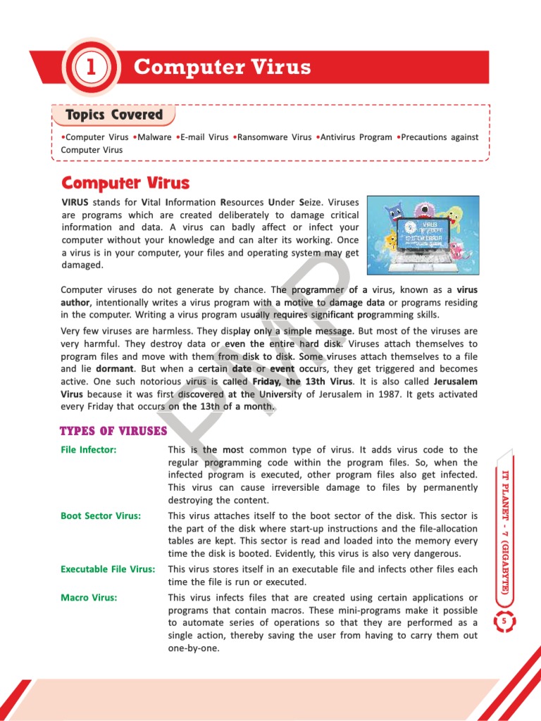 Chapter 1 - Computer Virus | PDF