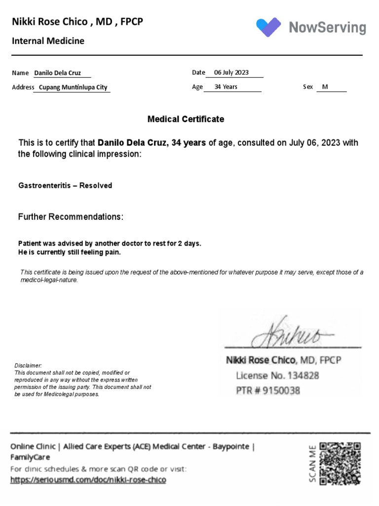 Medcert | PDF