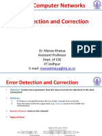 CN Lec3 2 Error Detection and Correction