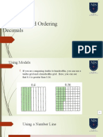 Comparing and Ordering Decimals