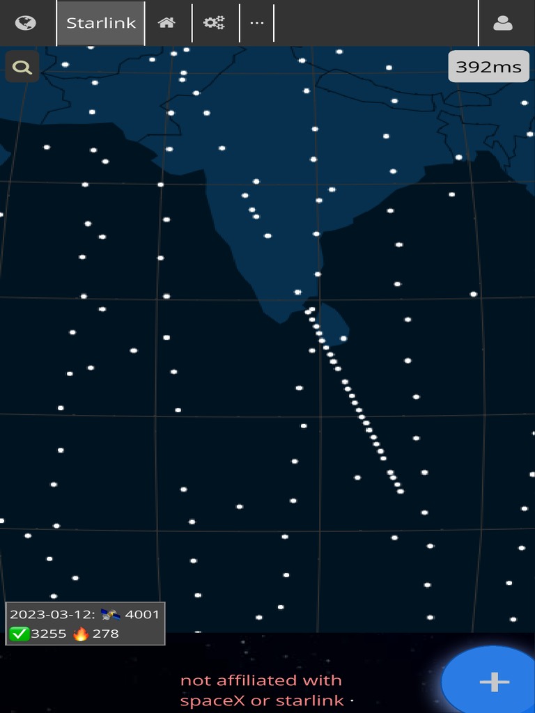 Live Starlink Satellite and Coverage Map | PDF