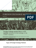 Foreign Exchange Market