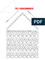 Ascendente y Descendente para Primer Grado de Primaria