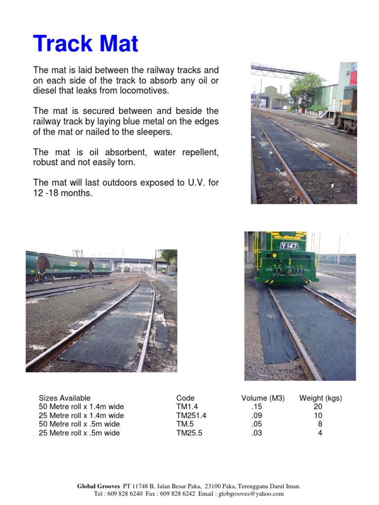 Oil Absorbent Railway Track Mat | PDF