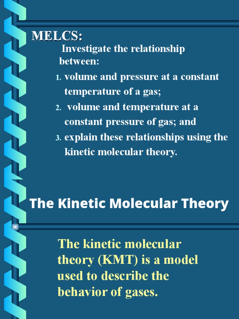 Molecular Theory PDF Gases Molecules