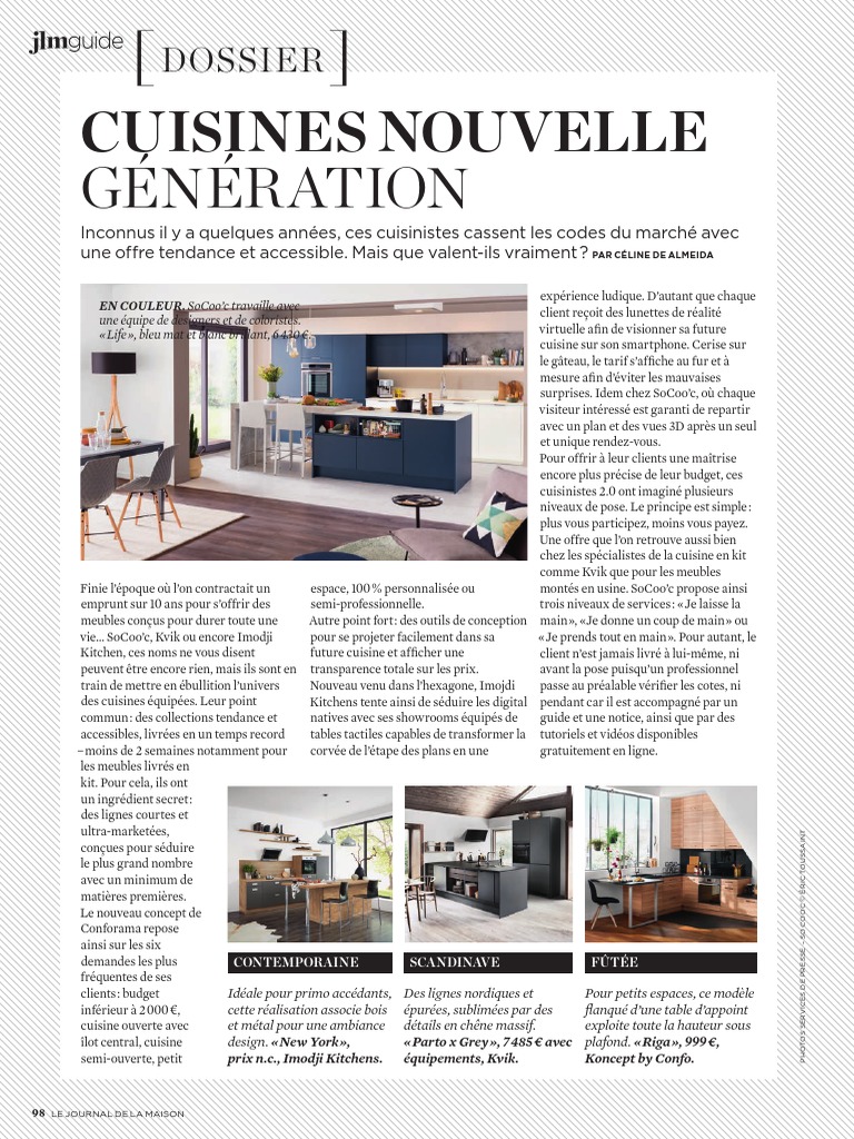 Cuisines Nouvelle Génération : Tendance et Accessibles | PDF