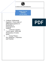 MOCK TEST - 01 - Test Syllabus (19!03!2023) - PDF Only - Saakaar Batch For IIT JAM Mathematics