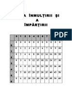 Tabla Inmultirii Si A Impartirii