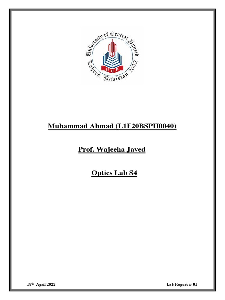 Lab A1 | PDF