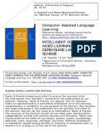 Computer Assisted Language Learning: To Cite This Article: J.M. Chandler & S.C. Hand (1993) INTELLIGENT COMPUTER