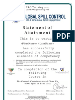 Statement of Attainment: This Is To Certify