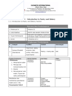 Session Plan Pastry and Bakery Production