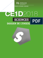 Evaluation Certificative - CE1D 2018 - Sciences - Dossier de L Enseignant Et Guide de Correction (Ressource 14607)