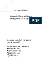 9 Masalah Manajemen Usaha Baru